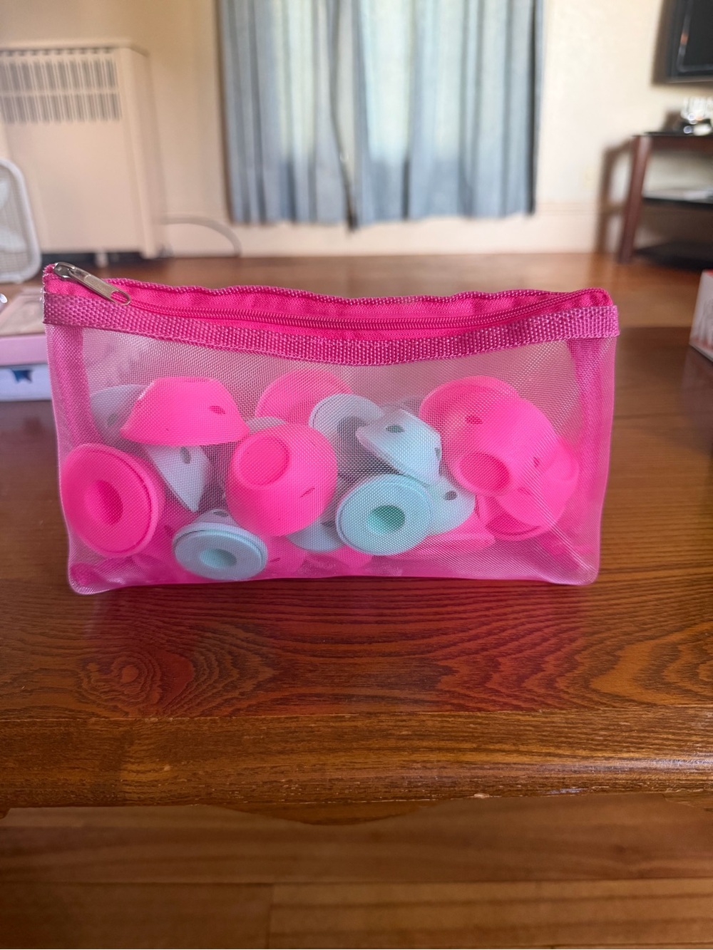 Kids Silicone Earbud Covers - Pink and Light Blue (Set)